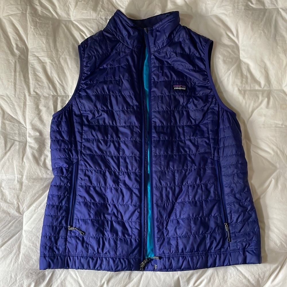 Patagonia Nano Puff Royal Blue/ Violet Vest L/XL